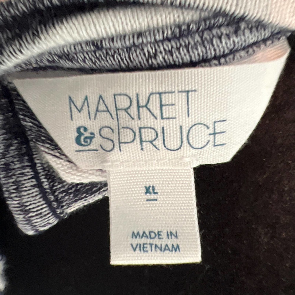 Market & Spruce Navy Striped Knot Tank- XL - Picture 5 of 6
